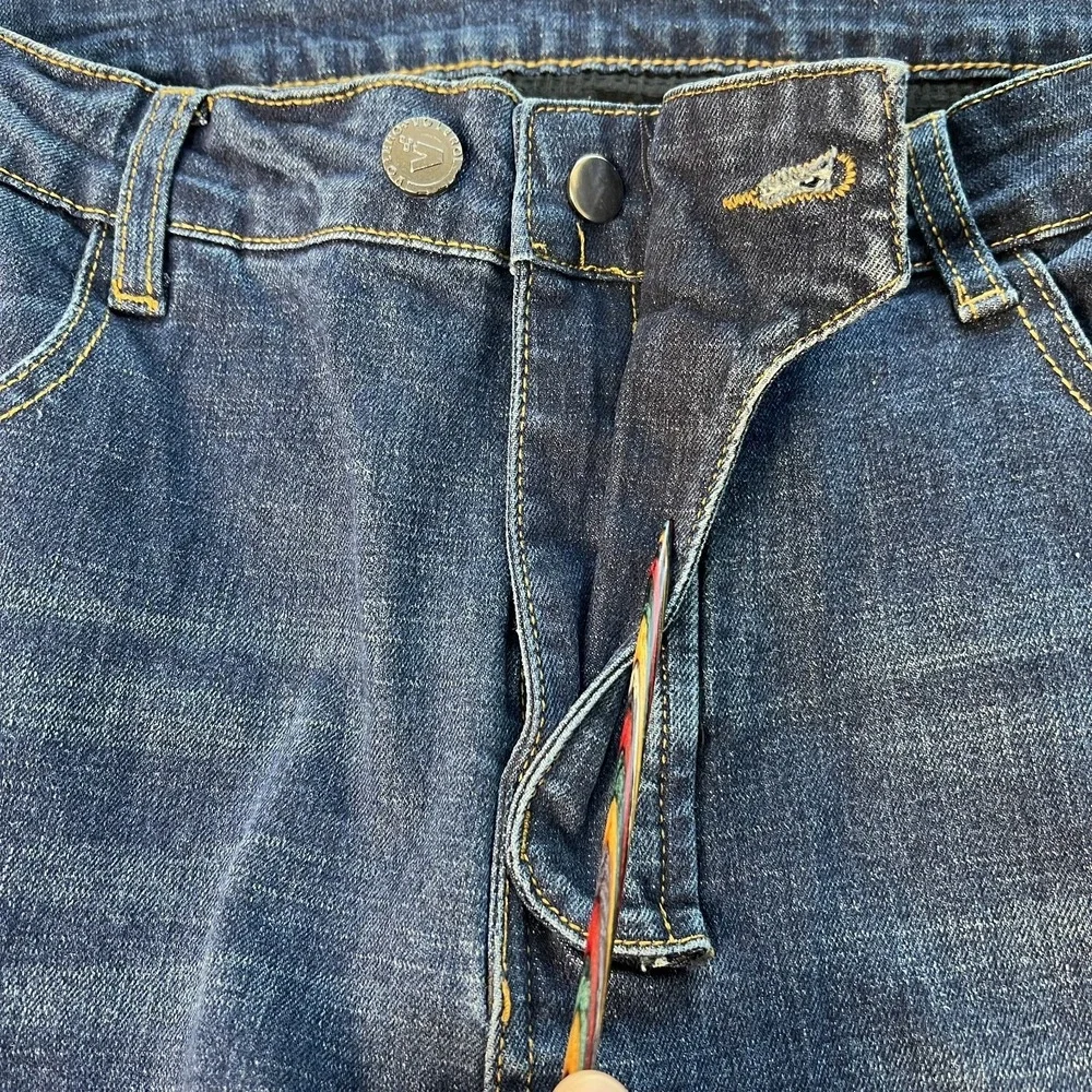 VOLERO Denim‎ Motorcycle Jeans Mens 38/31 EU 2XL Med Wash Deep Knee Pockets Moto